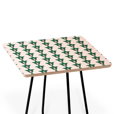 Maritza Lisa Retro Floral Pattern Side Table - Deny Designs 3 Maritza Lisa Retro Floral Pattern Side Table - Deny Designs