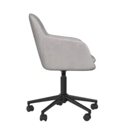 Westerleigh Office Task Chair Light Gray Velvet - Cosmoliving By Cosmopolitan -Homcom Furniture Shop GUEST f814f6b6 8adf 4295 a977 a38f34b486a5