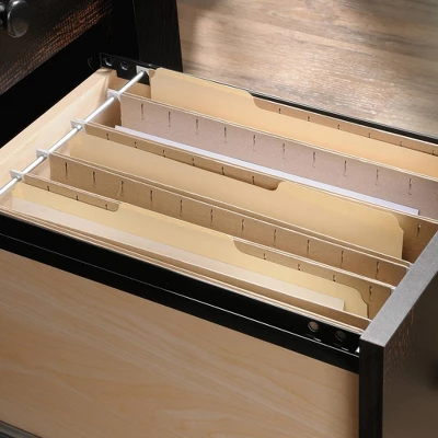 Dakota Pass Computer Desk With Hutch Light Brown - Sauder 7 Dakota Pass Computer Desk With Hutch Light Brown - Sauder - Image 5