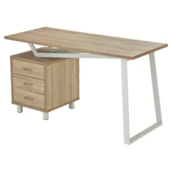 Modern Design Computer Desk With Storage Sand Stone - Techni Mobili -Homcom Furniture Shop GUEST fab287ba 1f1b 43b4 b767 635866229cec