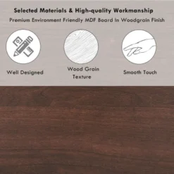 Costway 58'' TV Stand Entertainment Media Center Console Wood Storage Furniture Espresso -Homcom Furniture Shop GUEST fb04e255 4e40 4e92 bd65 e262eb5a3819