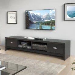 Lakewood Extra Wide TV Stand For TVs Up To 80" Black - CorLiving 10 Lakewood Extra Wide TV Stand For TVs Up To 80" Black - CorLiving -Homcom Furniture Shop GUEST fb2260d7 aec1 4398 b26a 8deae3850aac