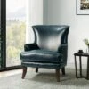 Jorge Vegan Leather Armchair With Nailhead Trim | Karat Home -Homcom Furniture Shop GUEST fb67ce9a 0537 4bae 9b4b 6ff663ca2318
