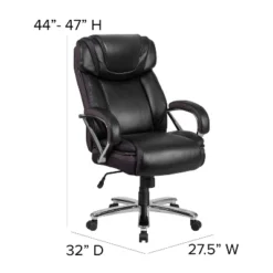 Emma And Oliver 500 Lb. Big & Tall Black LeatherSoft Ergonomic Office Chair With Extra Wide Seat 14 Emma And Oliver 500 Lb. Big & Tall Black LeatherSoft Ergonomic Office Chair With Extra Wide Seat -Homcom Furniture Shop GUEST fdc330bb 72c4 41df bfea 1279940affa4