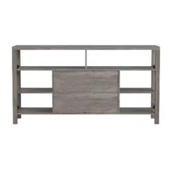 Emma And Oliver Modern Rustic Farmhouse Media Console Cabinet With Spacious Open And Closed Storage -Homcom Furniture Shop GUEST fdcaa021 aed3 4422 8119 5d01f7782853