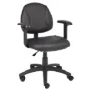 Posture Chair With Adjustable Arms Black - Boss Office Products 2 Posture Chair With Adjustable Arms Black - Boss Office Products -Homcom Furniture Shop GUEST fdf48929 0cf1 4d64 95c7 009b6a30bffc