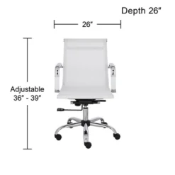 Studio 55D Lealand White And Chrome Low Back Desk Chair 14 Studio 55D Lealand White And Chrome Low Back Desk Chair -Homcom Furniture Shop GUEST fe6d2415 633c 4bf2 ace4 c1e8a0f072b9